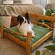 Crib-bed for dogs 'Lawn'. Lodge. Masterskaya Leshego. Online shopping on My Livemaster.  Фото №2