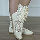 Summer shoes  " Eugene". Boots. KnittedBoots. Online shopping on My Livemaster.  Фото №2