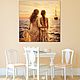 Painting Mother and Daughter. Sunrise at sea, morning. Love picture. Pictures. House of the Sun (irina-bast). My Livemaster. Фото №4