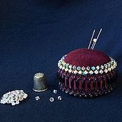 Материалы для творчества handmade. Livemaster - original item Needlewomen: A needlewomen made of Burgundy velvet beads The Sultan`s favorite wife. Handmade.