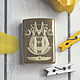 Зажигалка Zippo 204B Brushed с гравировкой на заказ (оригинал, США). Зажигалки. Мастерская гравировки SHARKY (Дана). Ярмарка Мастеров.  Фото №4