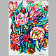 Акварель Тюльпаны -Подарок Весна картина цветы, Фитокартины, Самара,  Фото №1