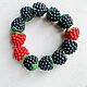Order A bracelet made of beads: The band is rigid: Raspberry. Juturna. Livemaster. . Bead bracelet Фото №3