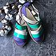 Order Melody sandals purple / turquoise lacquer / white. Hitarov (Hitarov). Livemaster. . Sandals Фото №3