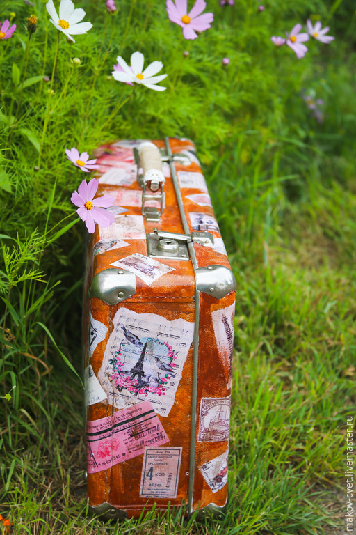 Чемодан " Ретро-путешествие" – заказать на Ярмарке Мастеров – 73MOZRU ...