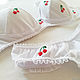Conjunto de lencería de algodón de Cereza, Underwear sets, St. Petersburg,  Фото №1