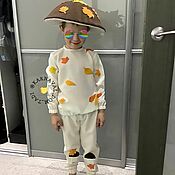 Одежда детская handmade. Livemaster - original item Mushroom costume for a boy. Handmade.