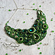 'Greens' necklace embroidered with beads. Necklace. byDariaSutyrina (byDariaSutyrina). Online shopping on My Livemaster.  Фото №2
