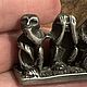 Винтаж: Старинная фигурка «Не вижу, не слышу, не говорю», олово, Франция. Статуэтки винтажные. Brocante chez Alla. Ярмарка Мастеров.  Фото №5
