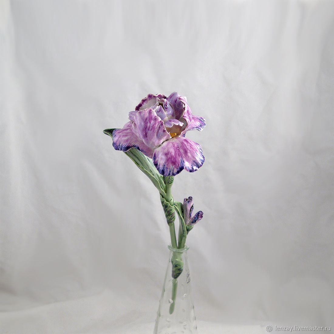 Ceramic iris on the stem, Aromatic diffusers, Moscow,  Фото №1