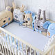 Bumpers animals for a cot. Sides for crib. Miss Judy cotton (JuliaLepa). My Livemaster. Фото №6