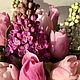 Букет "Весенние оттенки" из холодного фарфора. Композиции. FlowerKseni - Ксения Изотова. Ярмарка Мастеров.  Фото №4