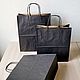 Заказать Крафт пакет, 28x24x14 см, черный, крученые ручки. Master-Pack. Ярмарка Мастеров. . Пакеты Фото №3