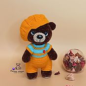 Куклы и игрушки handmade. Livemaster - original item Soft toy Bear Bumsy Bear knitted plush toy. Handmade.