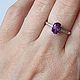 Кольцо с аметистом и кубическим цирконием из серебра. Кольца. Newstylejewelry. Интернет-магазин Ярмарка Мастеров.  Фото №2