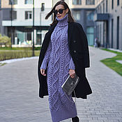 Одежда handmade. Livemaster - original item lilac knitted dress. Handmade.