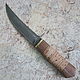 Knife 'Claw-2' h12mf birch bark nut. Knives. Artesaos e Fortuna. My Livemaster. Фото №5