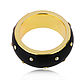 Gold ring with ebony and diamonds 0,11 ct German Kabirski. Rings. yakitoriya. Online shopping on My Livemaster.  Фото №2