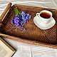 Плетеный поднос из эко-лозы, Подносы, Краснодар,  Фото №1
