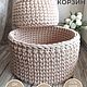 Knitted baskets, a set of baskets for the interior. Basket. Lace Shawl by Olga. Online shopping on My Livemaster.  Фото №2