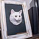 Объёмный котик в рамочке по фотографии. Фотокартины. artroombullibull. Интернет-магазин Ярмарка Мастеров.  Фото №2