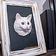 Three-dimensional cat in a frame based on a photo. Fine art photographs. artroombullibull. Online shopping on My Livemaster.  Фото №2