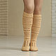 Summer boots 'Diana'. High Boots. KnittedBoots. Online shopping on My Livemaster.  Фото №2