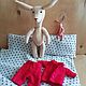 Llama Red Pajamas. Stuffed Toys. Rukodelki from Mari. My Livemaster. Фото №5