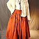 Floor-length skirt, long, red-brick color. Skirts. Boho-Eklektika. My Livemaster. Фото №5