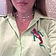 Брошь ящерица из бисера. Брошь-игла. Елена. Ярмарка Мастеров.  Фото №8