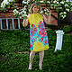 Summer dress from chiffon 'Peonies'. Dresses. Olga Lado. My Livemaster. Фото №4