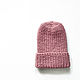 Women's knitted wool hat pink with a lapel. Caps. nbknits. Online shopping on My Livemaster.  Фото №2