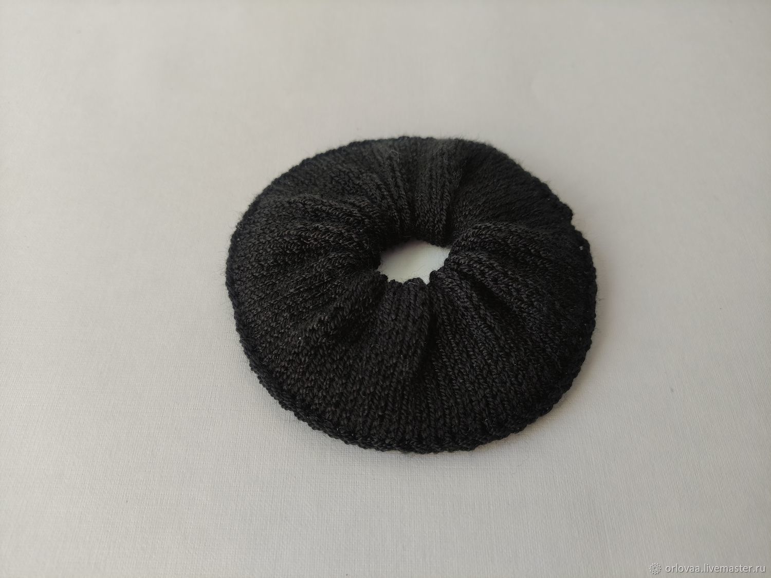 Scrunch elastic band-knitted elastic band for hair ' black', Scrunchy, Moscow,  Фото №1