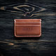 Men's Odal brown leather cardholder, Business card holders, St. Petersburg,  Фото №1