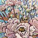  Oil painting. Delicate peonies in pastel colours, Pictures, Moscow,  Фото №1