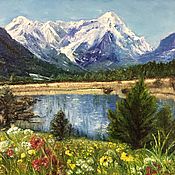 Картины и панно handmade. Livemaster - original item Pictures: Oil painting Landscape Lake of Germany, Europe. Handmade.