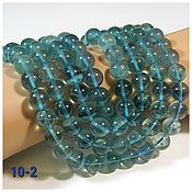 Материалы для творчества handmade. Livemaster - original item Fluorite blue 10 mm smooth ball. per piece. Handmade.