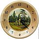 Order Watch cedar series Landscape. Original painted Souvenirs and gift. Livemaster. . Watch Фото №3