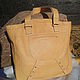 Бежевая сумочка из натуральной кожи, Классическая сумка, Жодино,  Фото №1