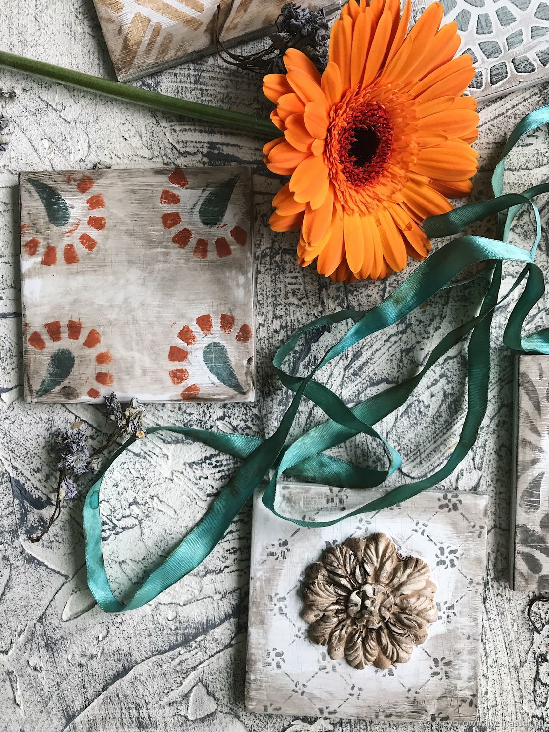 Керамическая плитка (ручная роспись) – заказать на Ярмарке Мастеров ...