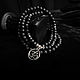 Order Rosary beads-bracelet made of black lava with the symbol 'AUM (OM)'. Okkultist - ezotericheskij magazin. Livemaster. . Beads2 Фото №3