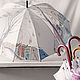 Umbrellas with hand-painted views of St. Petersburg, painted umbrellas, umbrellas with the author's painting, an umbrella, urban landscape, painting Studio umbrellas, designer umbrella store
