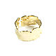 Gold crumpled ring, ring without inserts 'Temptation'. Rings. Irina Moro. My Livemaster. Фото №5