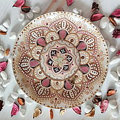 Посуда handmade. Livemaster - original item Decorative, designer plate with spot painting 23cm.. Handmade.