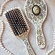 combs: Vintage-style gift set Lady with Camellias. Combs2. Malenkie radosti (bronven). Ярмарка Мастеров.  Фото №4