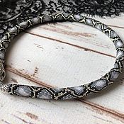 Украшения handmade. Livemaster - original item White Snake Bead Harness Jewelry Bead Harness. Handmade.