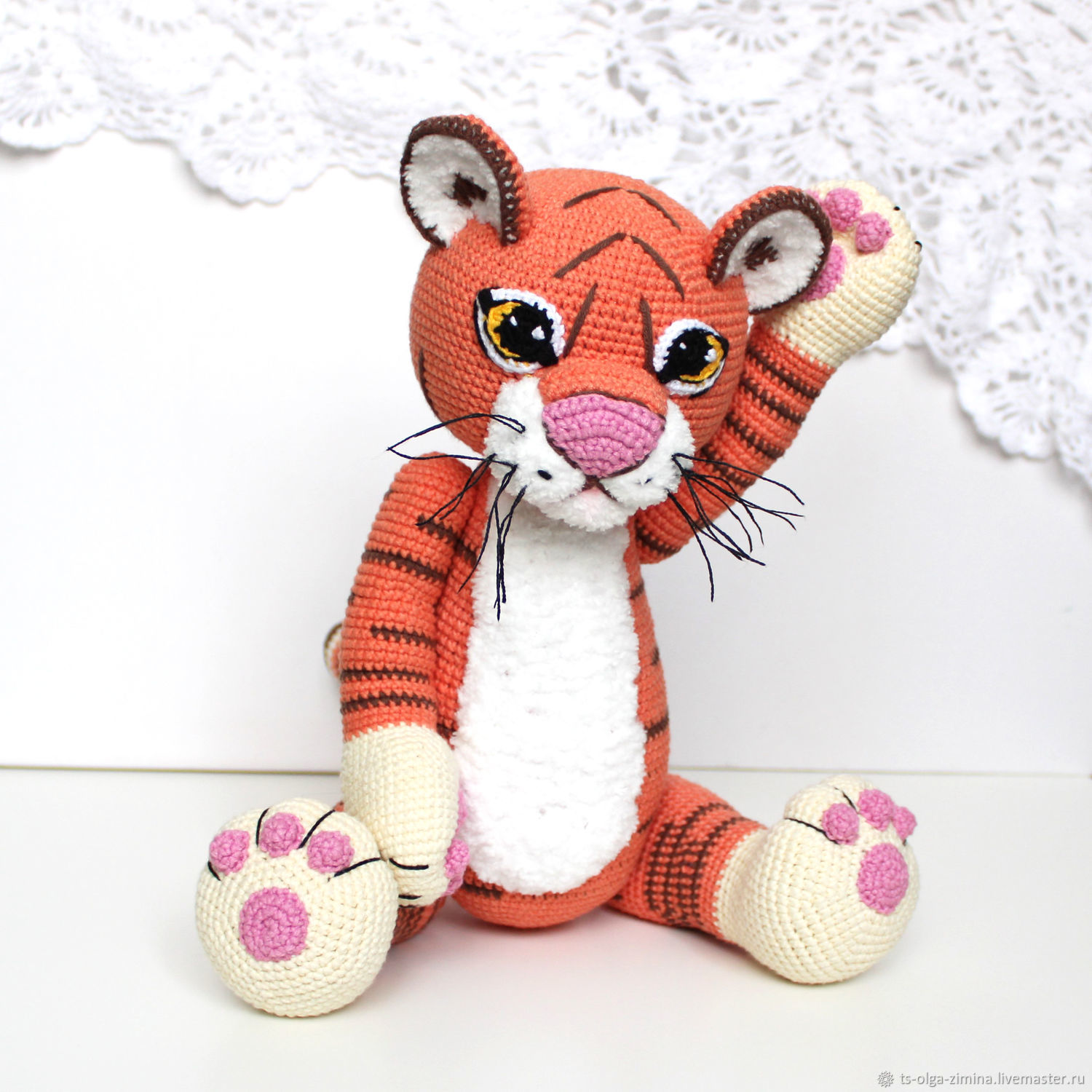 Тигры крючком - бесплатных схем и описаний игрушек амигуруми