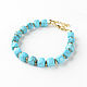 Turquoise bracelet, bracelet with stones, gift turquoise bracelet. Bead bracelet. Irina Moro. My Livemaster. Фото №5