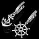 Earrings 'Anchor and steering wheel' silver. Earrings. M_yuvelir. My Livemaster. Фото №5