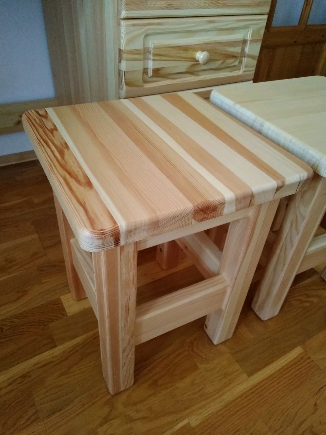 Табурет «Богатырь» (сосна) | деревянная мебель недорого